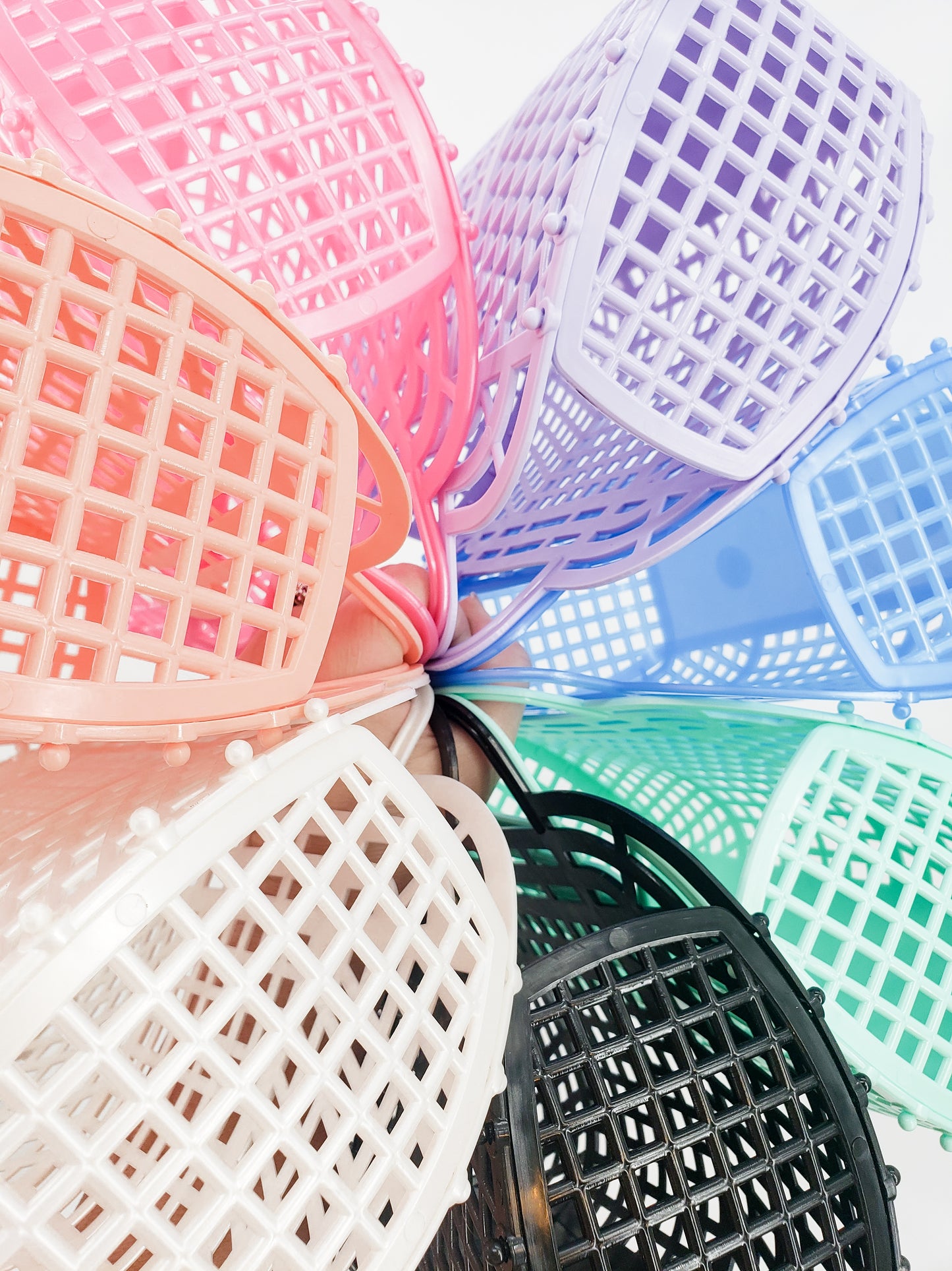 Retro Jelly Basket Tote - Black