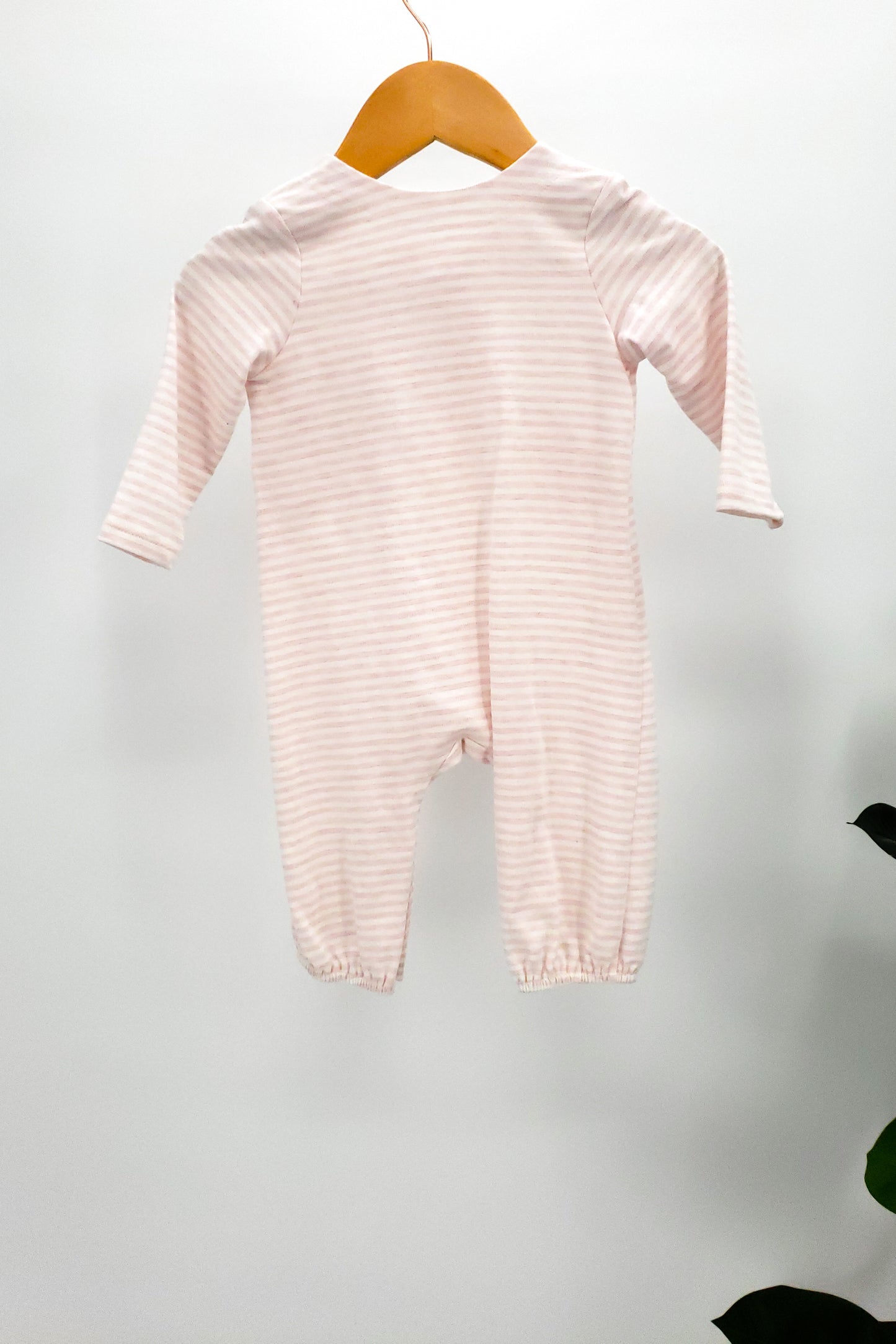 Stripe Kimono Front Romper