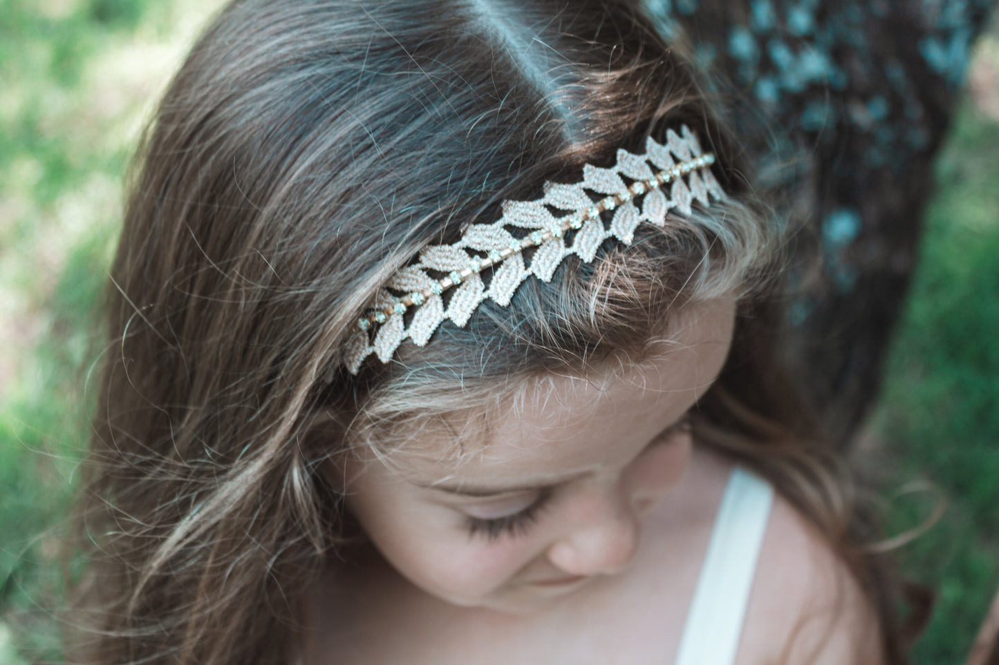 Golden Boho Leaf Headband
